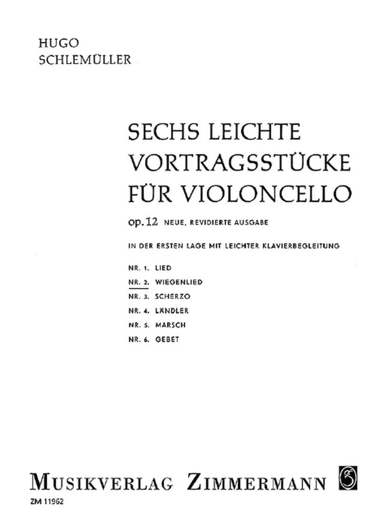 Sechs leichte Vortragsstücke op. 12/2